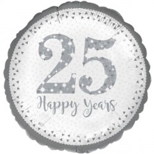 Buy And Send Happy 25th Anniversary 18 inch Foil Balloon